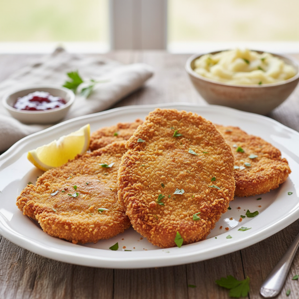 Crispy Breaded Veal Cutlets recipe