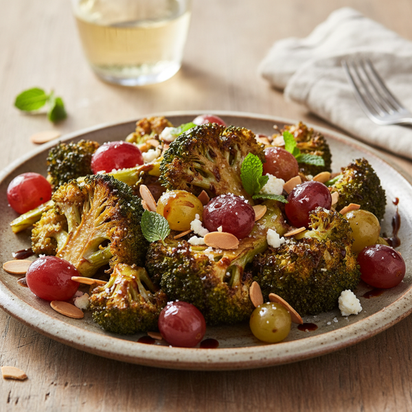 Crispy Broccoli Grape Delight recipe