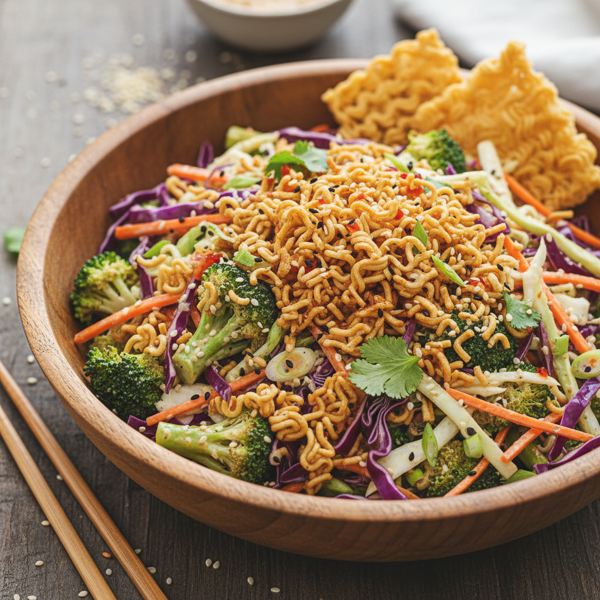 Crispy Broccoli Ramen Slaw recipe