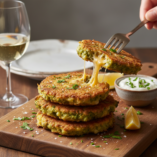 Crispy Broccoli and Cheese Fritters recipe