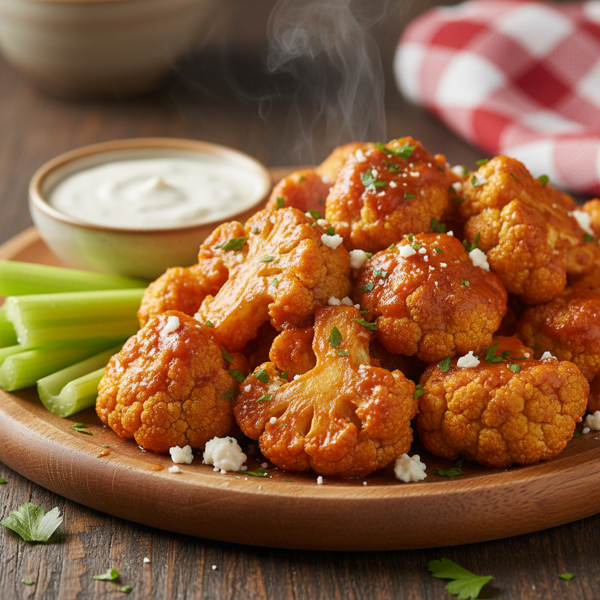 Crispy Buffalo Cauliflower Bites recipe
