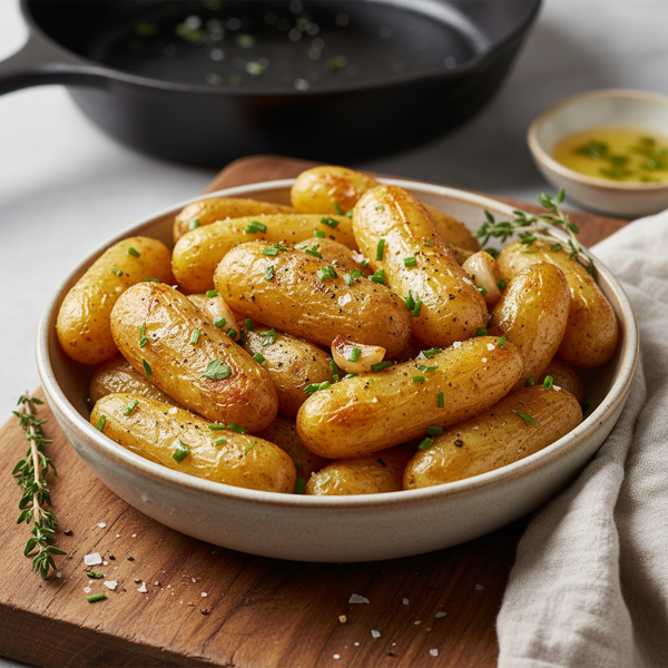 Crispy Buttered Fingerling Potatoes recipe