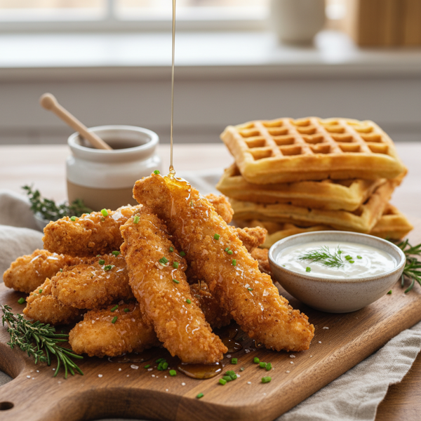 Crispy Buttermilk-Honey Chicken Strips recipe