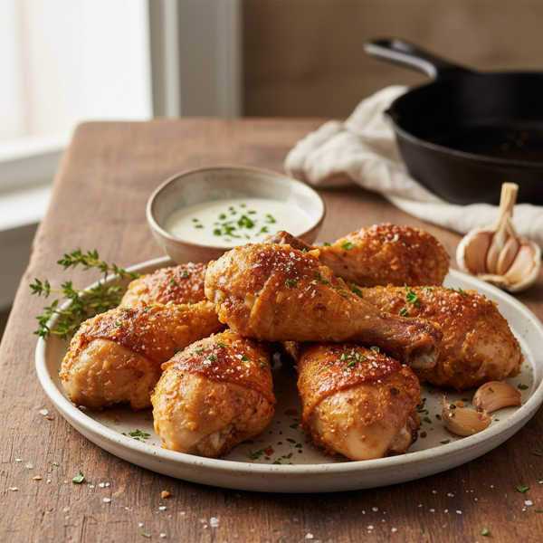 Crispy Buttermilk Roasted Chicken Drumsticks recipe