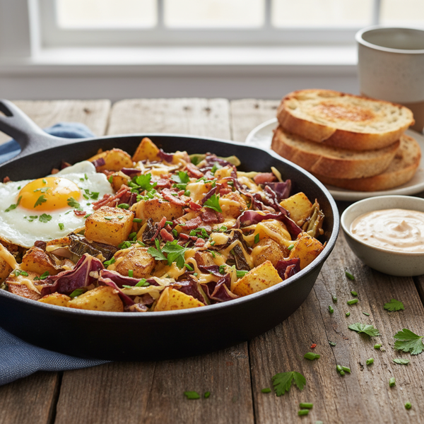 Crispy Cabbage and Potato Hash recipe