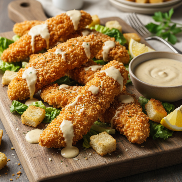 Crispy Caesar Chicken Tenders recipe