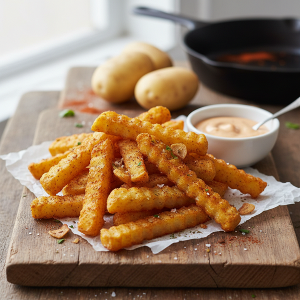 Crispy Cajun Baked Fries recipe