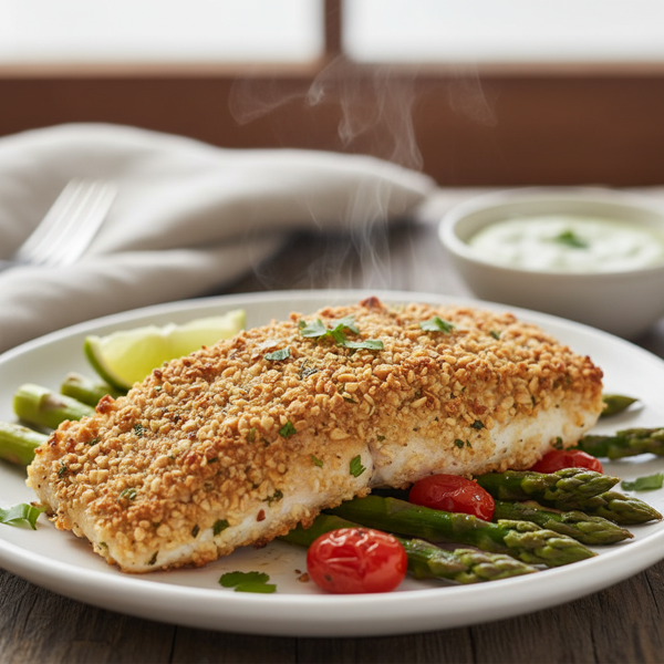 Crispy Cashew-Crusted Catfish recipe