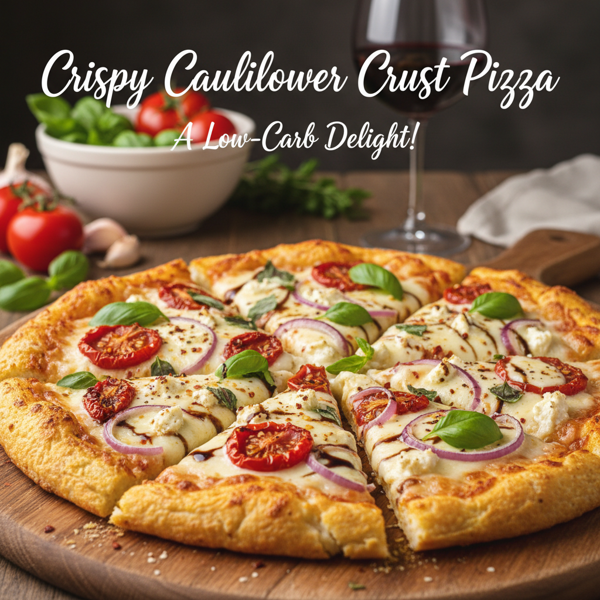 Crispy Cauliflower Crust Pizza: A Low-Carb Delight! recipe