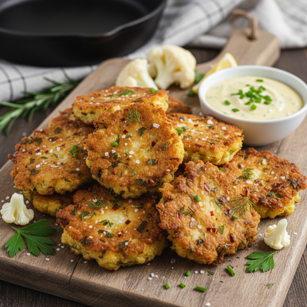 Crispy Cauliflower Fritters recipe