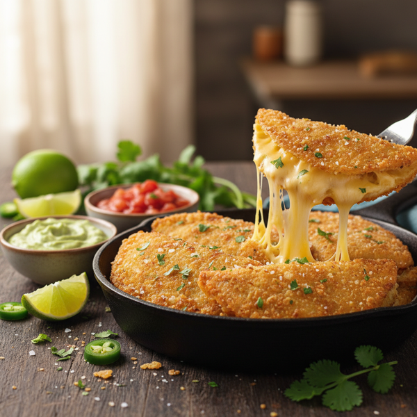 Crispy Cheese-Filled Tortilla Pockets recipe