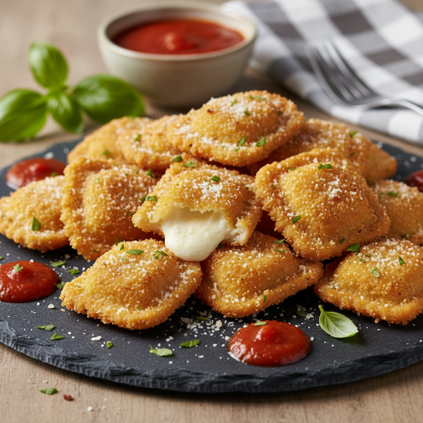 Crispy Cheese Ravioli Bites recipe