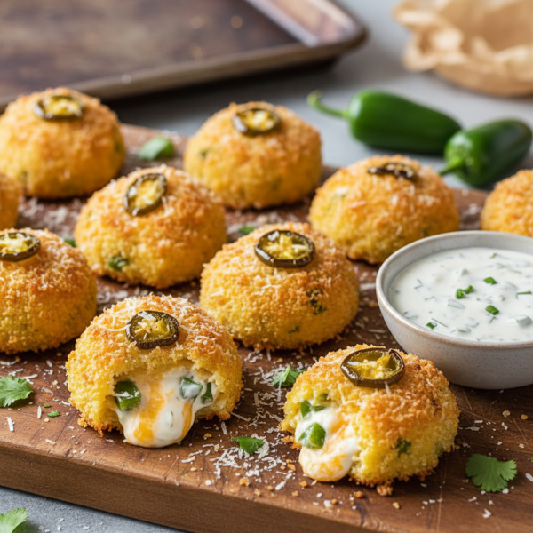 Crispy Cheesy Jalapeno Bites recipe