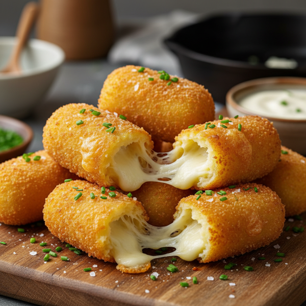 Crispy Cheesy Potato Croquettes recipe