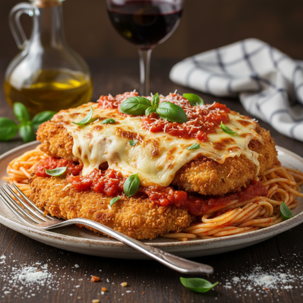 Crispy Chicken Parmigiana with Provolone recipe