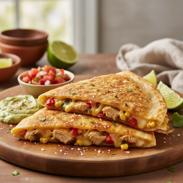 Crispy Chicken Quesadilla Delight recipe