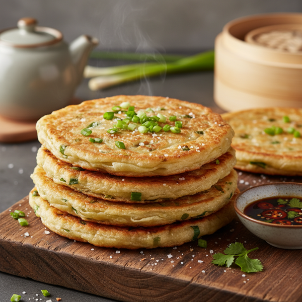 Crispy Chinese Scallion Pancakes recipe