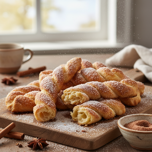 Crispy Cinnamon Sugar Twists recipe