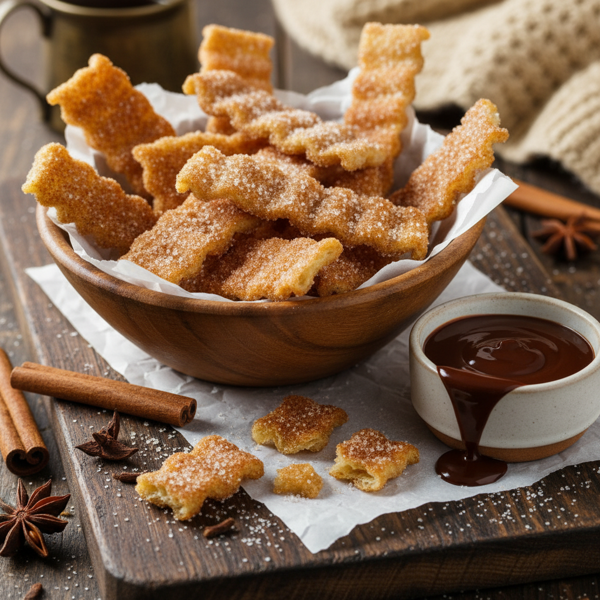 Crispy Cinnamon Tortilla Strips recipe