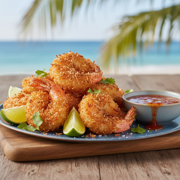 Crispy Coconut Beer-Battered Shrimp recipe