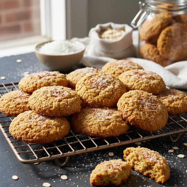 Crispy Coconut Oatmeal Cookies recipe