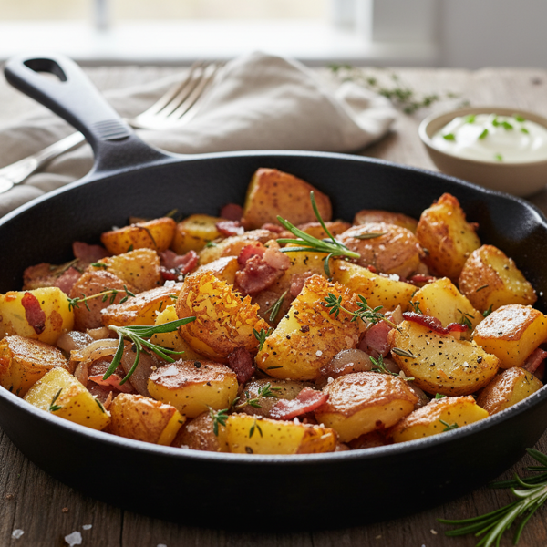 Crispy Country Skillet Potatoes recipe