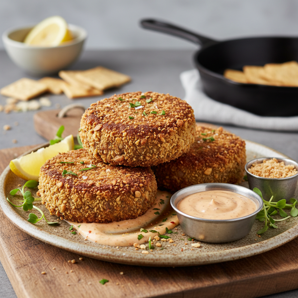 Crispy Cracker-Crusted Beef Patties recipe