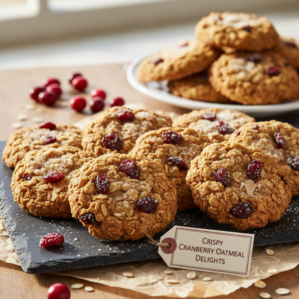Crispy Cranberry Oatmeal Delights recipe