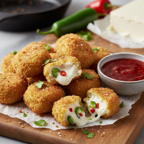 Crispy Cream Cheese Jalapeno Bites recipe