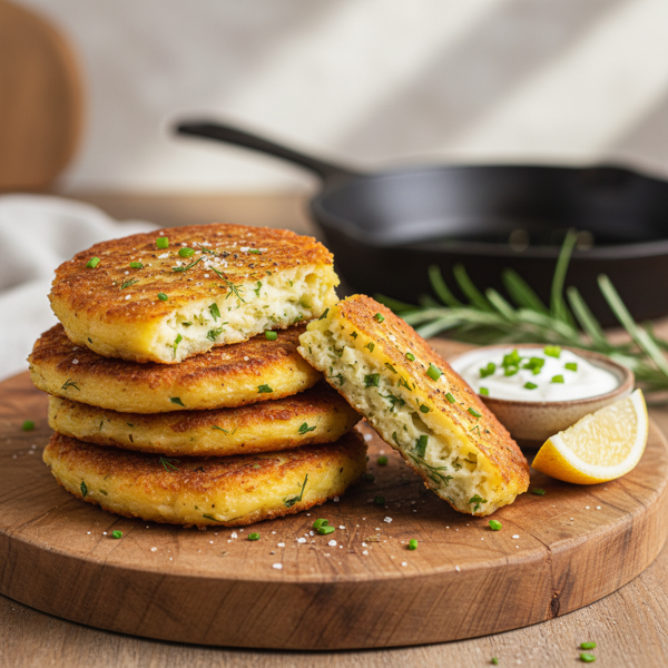 Crispy Creamy Potato Patties recipe