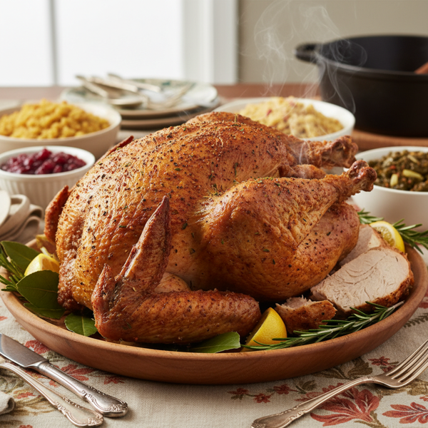 Crispy Creole Fried Turkey recipe