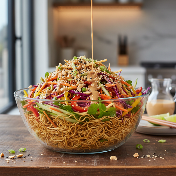 Crispy Crunch Asian Noodle Salad recipe