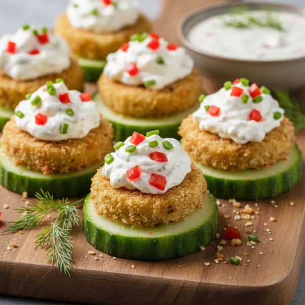 Crispy Cucumber Cream Cheese Bites recipe