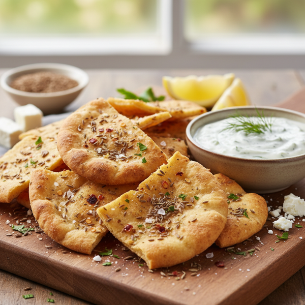 Crispy Cumin-Spiced Pita Chips recipe