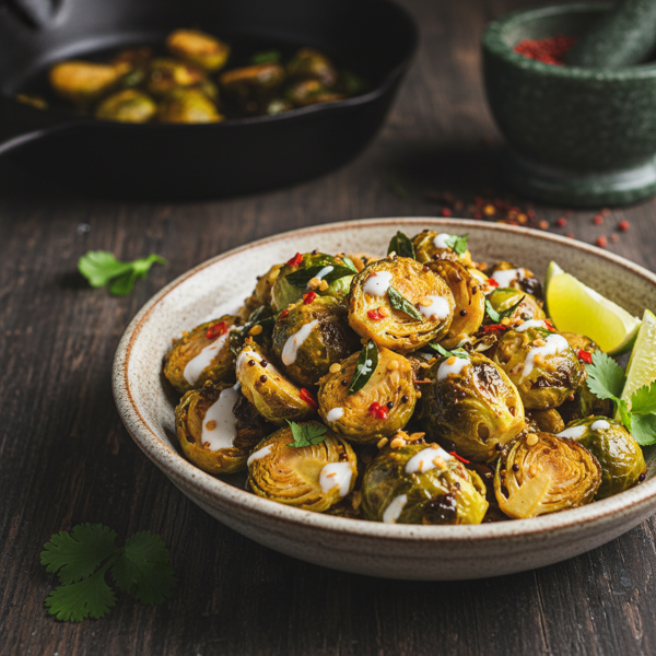 Crispy Curried Brussels Sprouts recipe