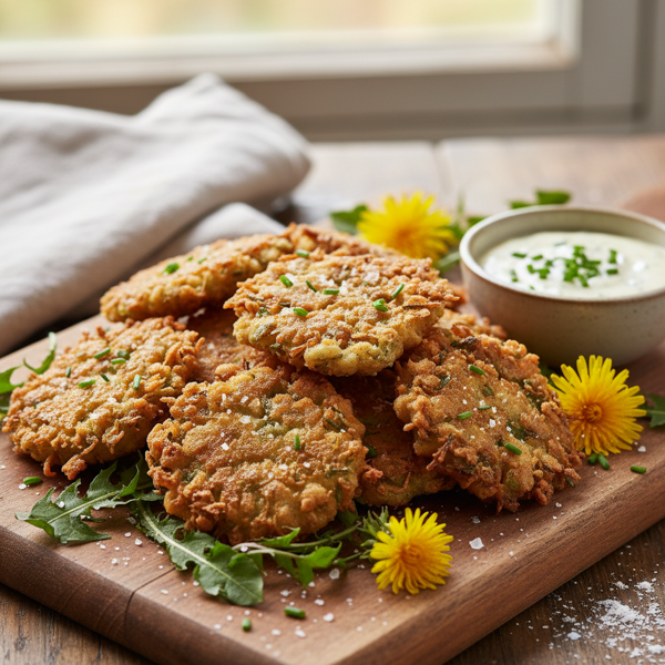 Crispy Dandelion Delights recipe