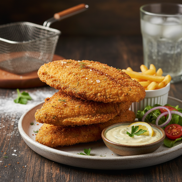 Crispy Deep-Fried Tilapia Fillets recipe