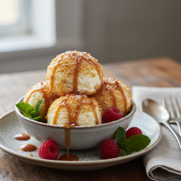 Crispy Delight Fried Ice Cream recipe