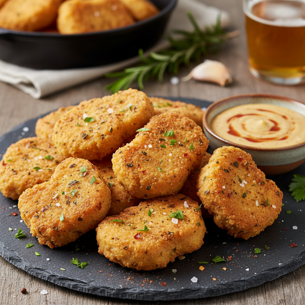 Crispy Flavor-Infused Chicken Nugget Bites recipe