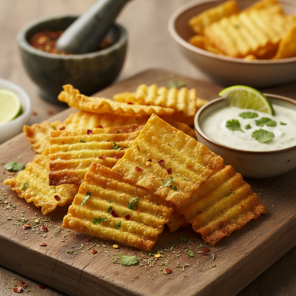 Crispy Flavor-Infused Wonton Chips recipe