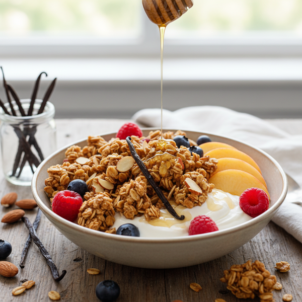 Crispy French Vanilla Almond Granola Delight recipe