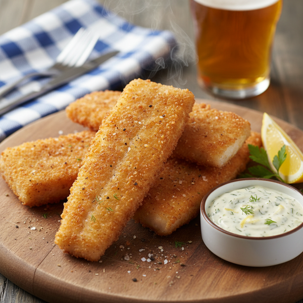 Crispy Fried Cod with Zesty Tartar Sauce recipe
