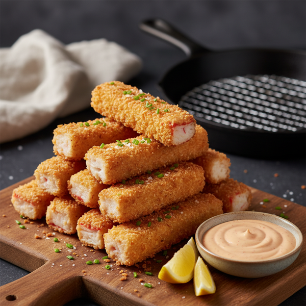 Crispy Fried Imitation Crab Sticks recipe