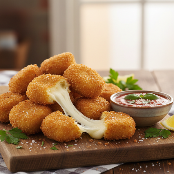 Crispy Fried Mozzarella Bites recipe