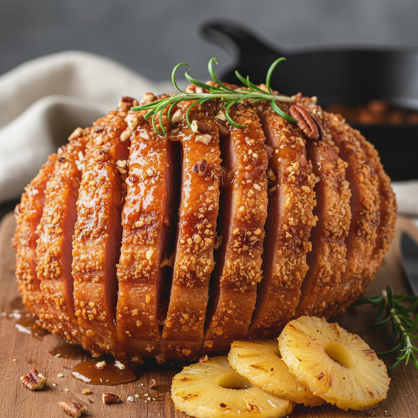 Crispy Fried Spiral Ham Delight recipe