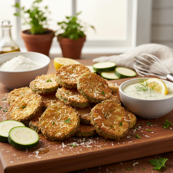 Crispy Fried Zucchini Batter recipe