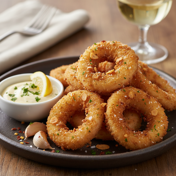 Crispy Garlic Calamari Delight recipe