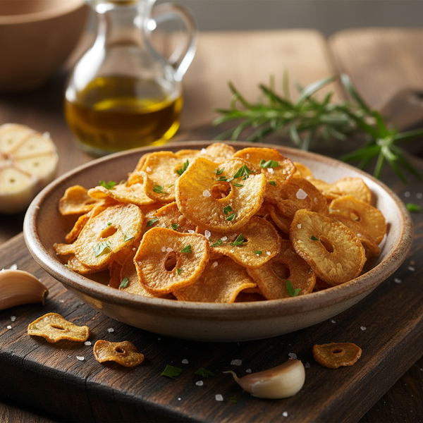 Crispy Garlic Chips recipe