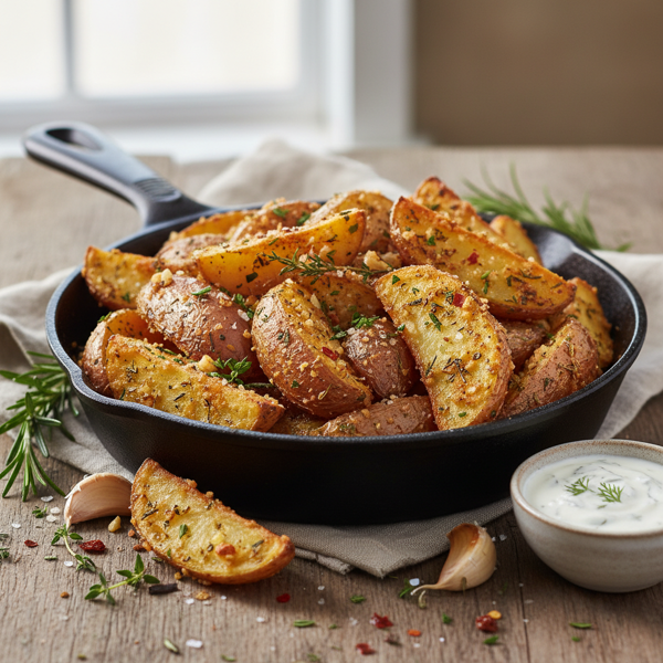 Crispy Garlic Herb Red Potatoes recipe