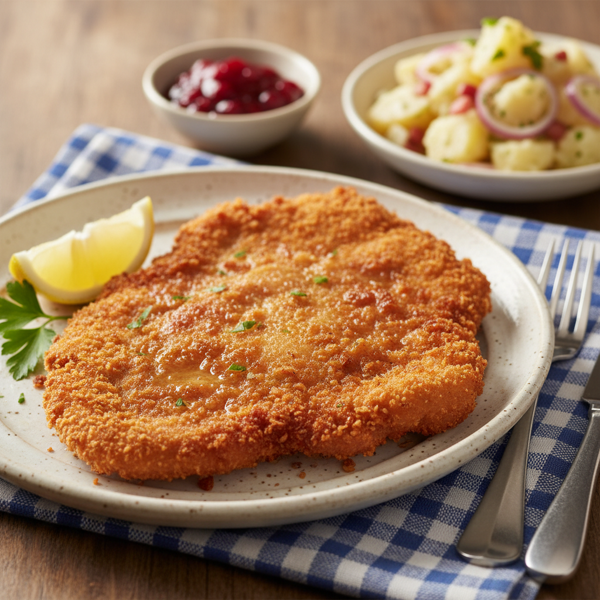 Crispy German-Style Pork Schnitzel recipe